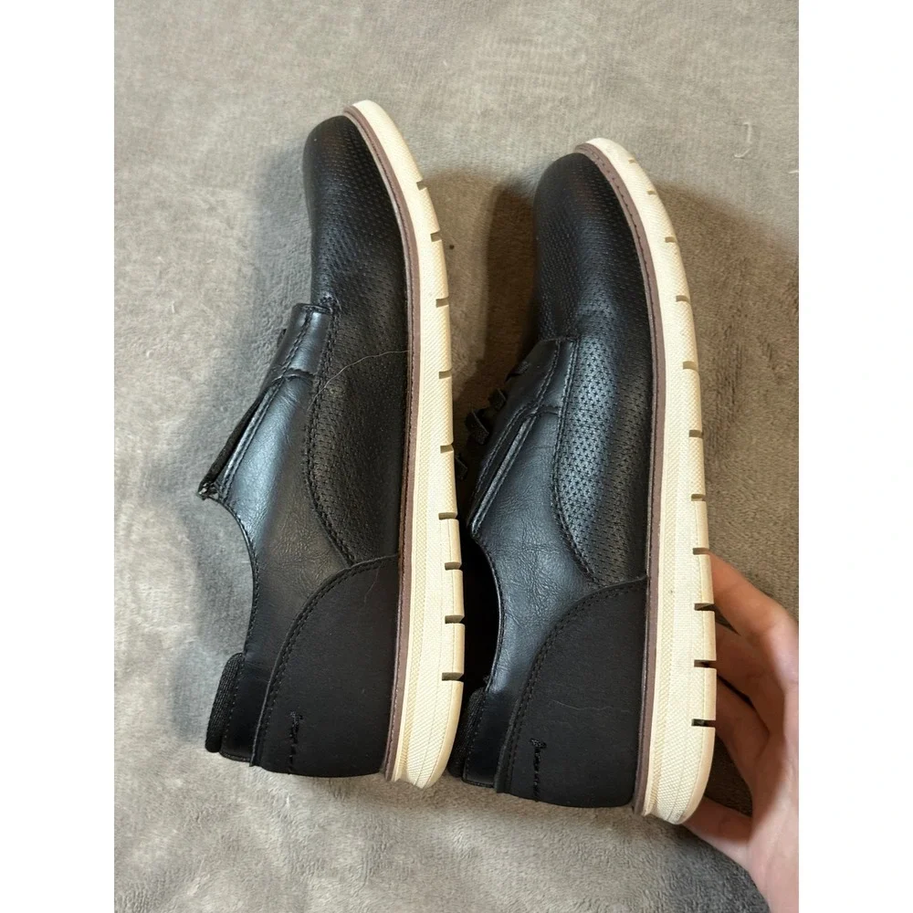 Crown Vintage Henry Wide Width Oxford Kids Boys Black‎ 6 Slip On Formal